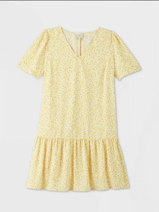 a new day Dresses & Skirts - A New Day Yellow Floral Shift Dress Large